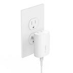 Belkin BoostCharge Wall Charger 30W PD 3.0/PPS USB-C White - GekkoTech