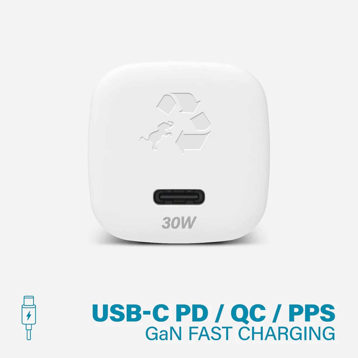Nimble Wally SubNano Wall Charger 30W PD/PPS/GAN White