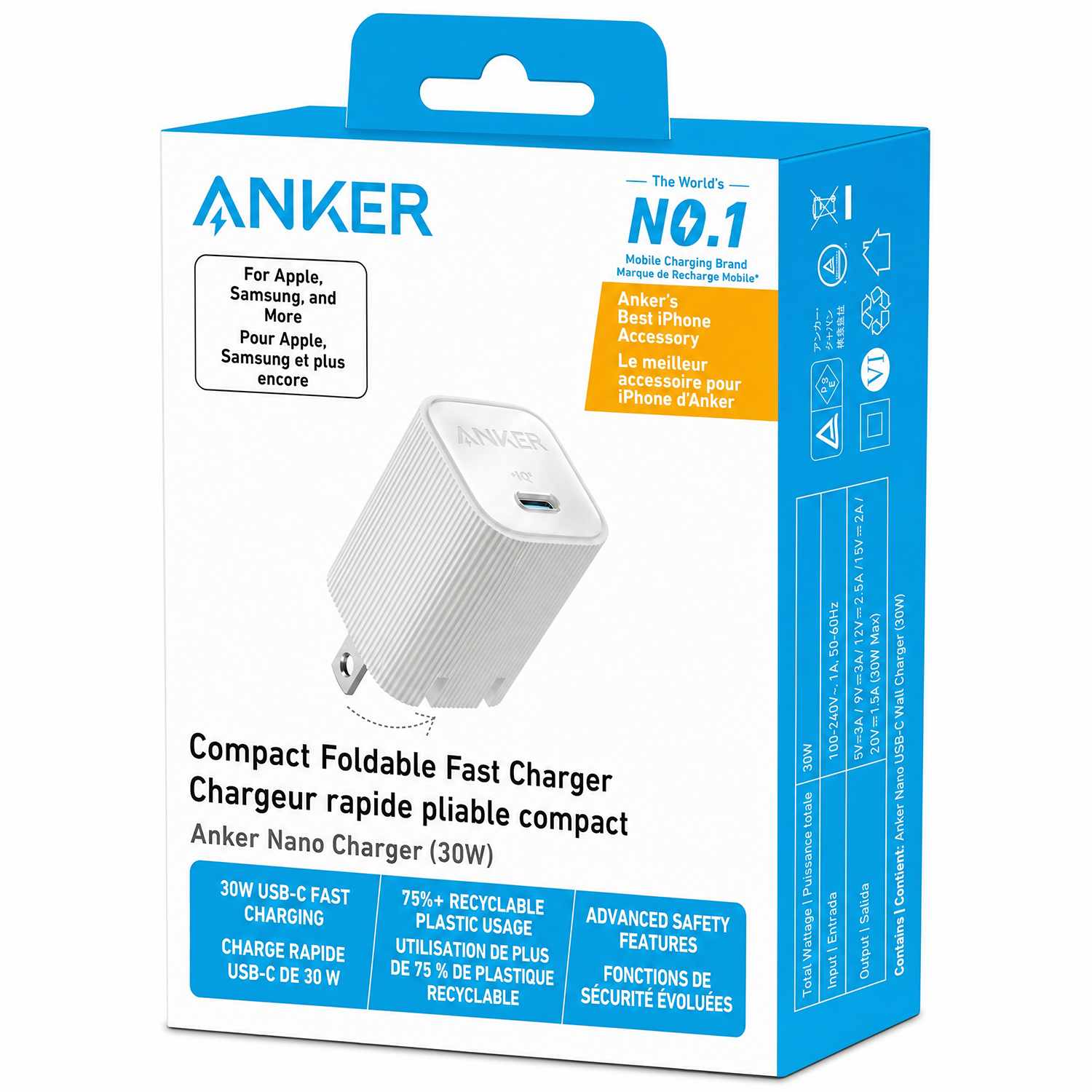 Anker Nano Wall Charger 30W USB-C White