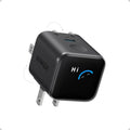Anker 45W Wall Charger USB-C with Smart Display and Foldable Prongs Black
