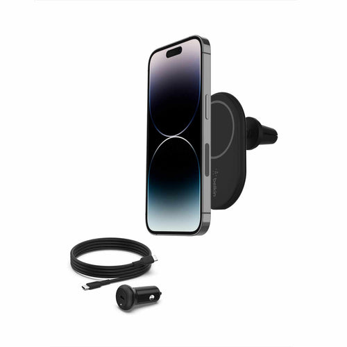 Belkin BoostCharge Magnetic Wireless Car Charger Vent Mount 10W Black