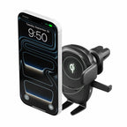 iOttie Easy One Touch Wireless 3 Fast Charging Universal Air Vent and CD Mount Black