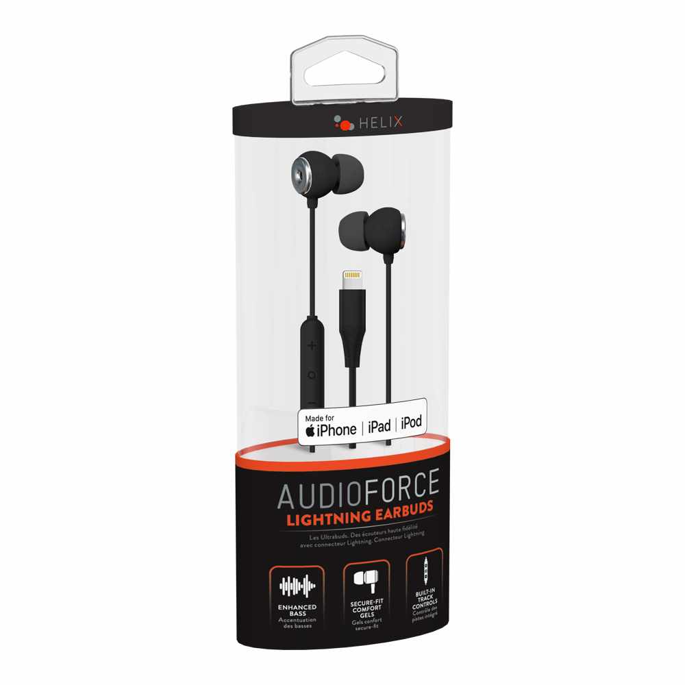 Helix/Retrak UltraBuds SE Lightning Earbuds Black - GekkoTech
