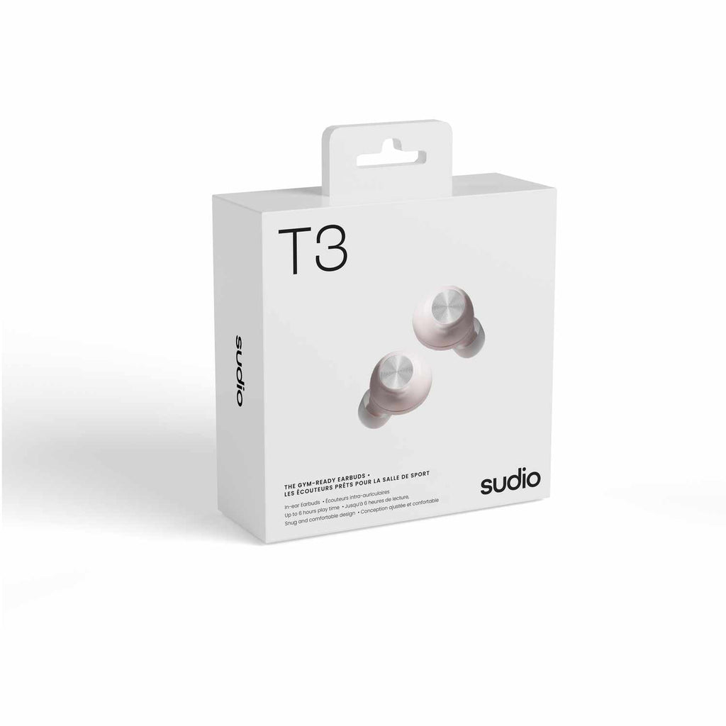 Sudio T3 Wireless Earbuds Pink