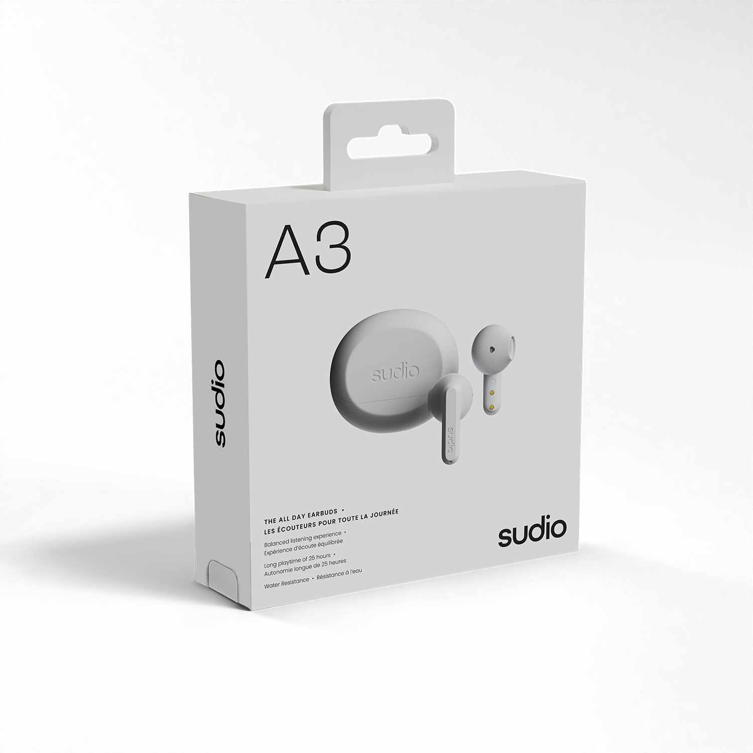 Sudio A3 True Wireless Earbuds White