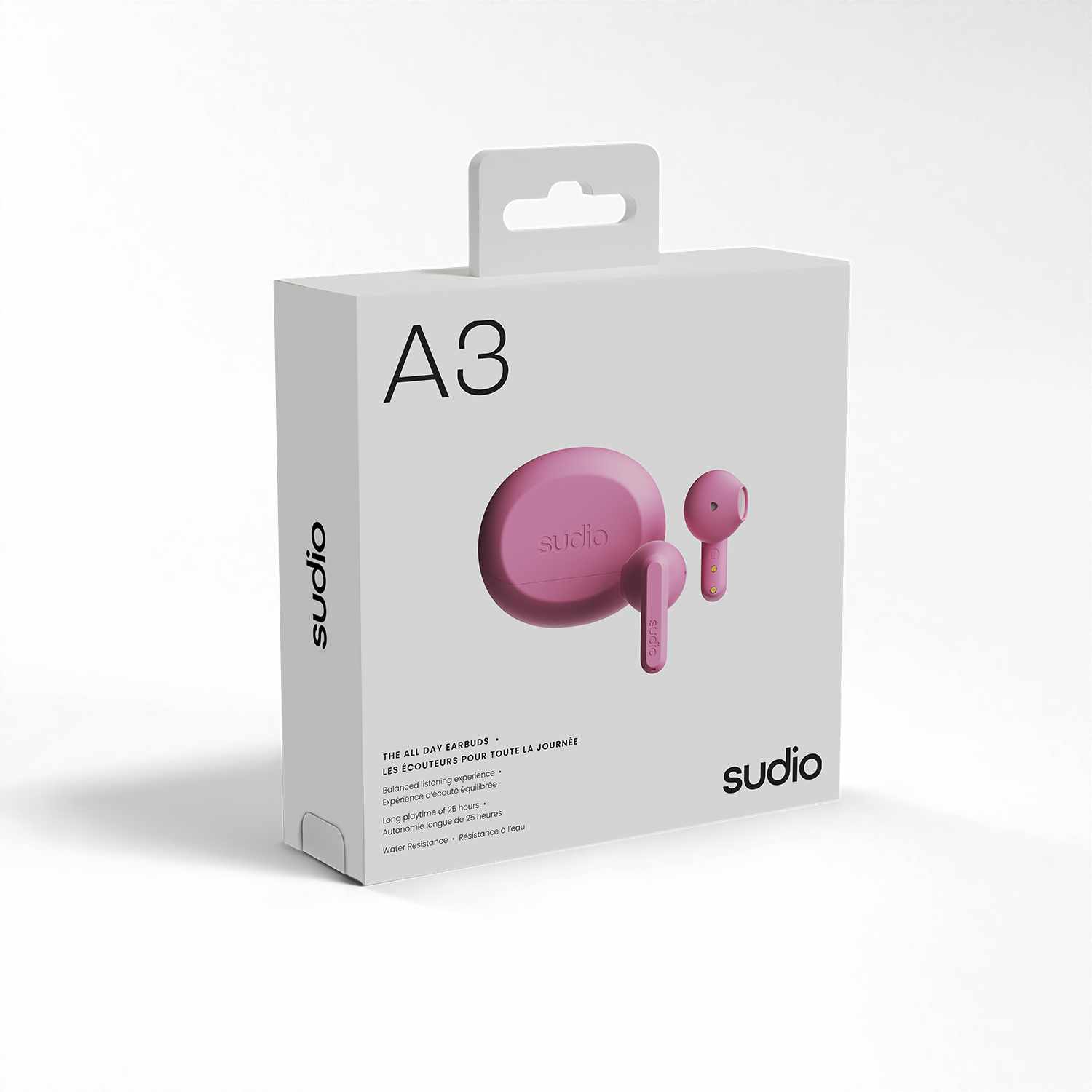 Sudio A3 True Wireless Earbuds Pink