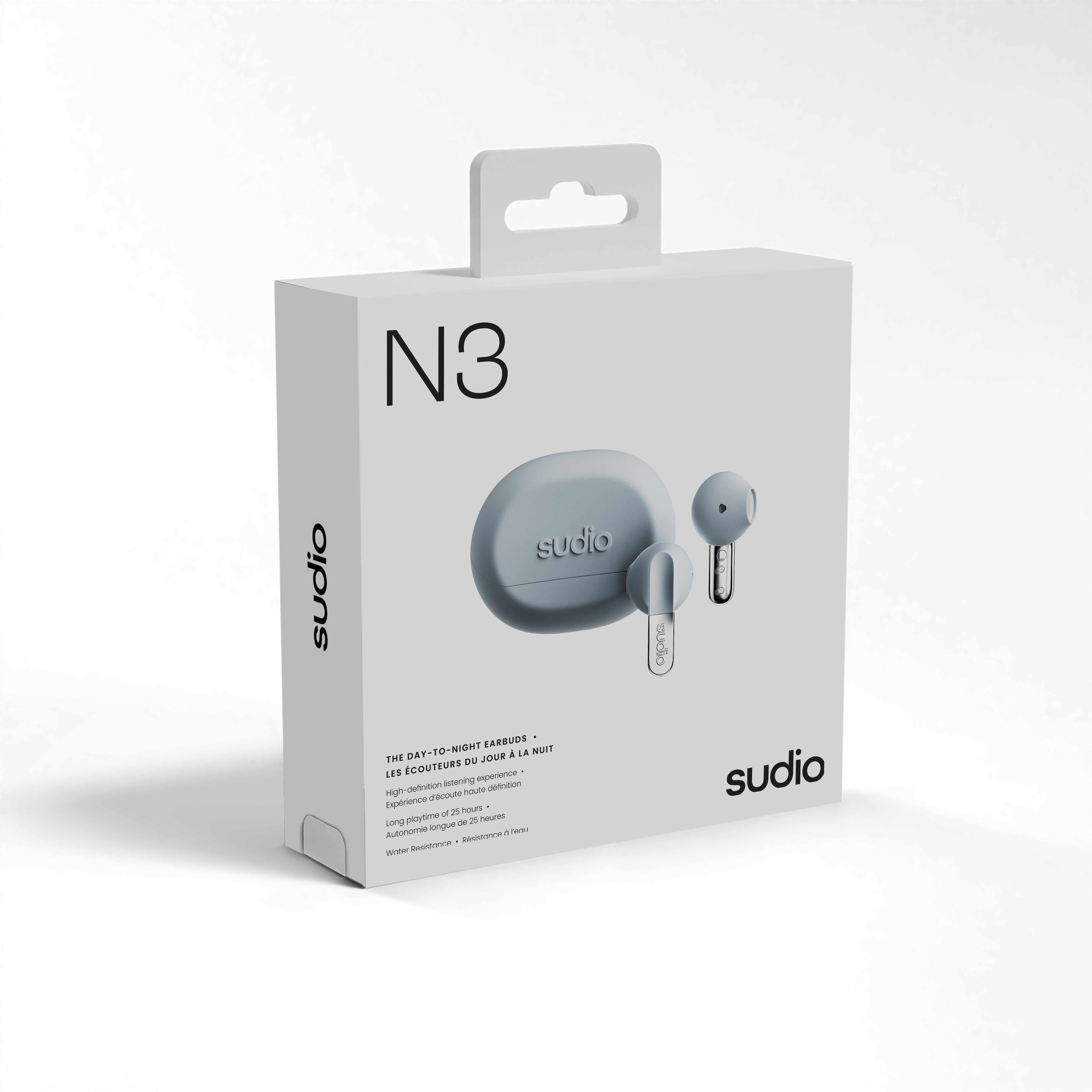 Sudio N3 Wireless Earbuds Navy Blue