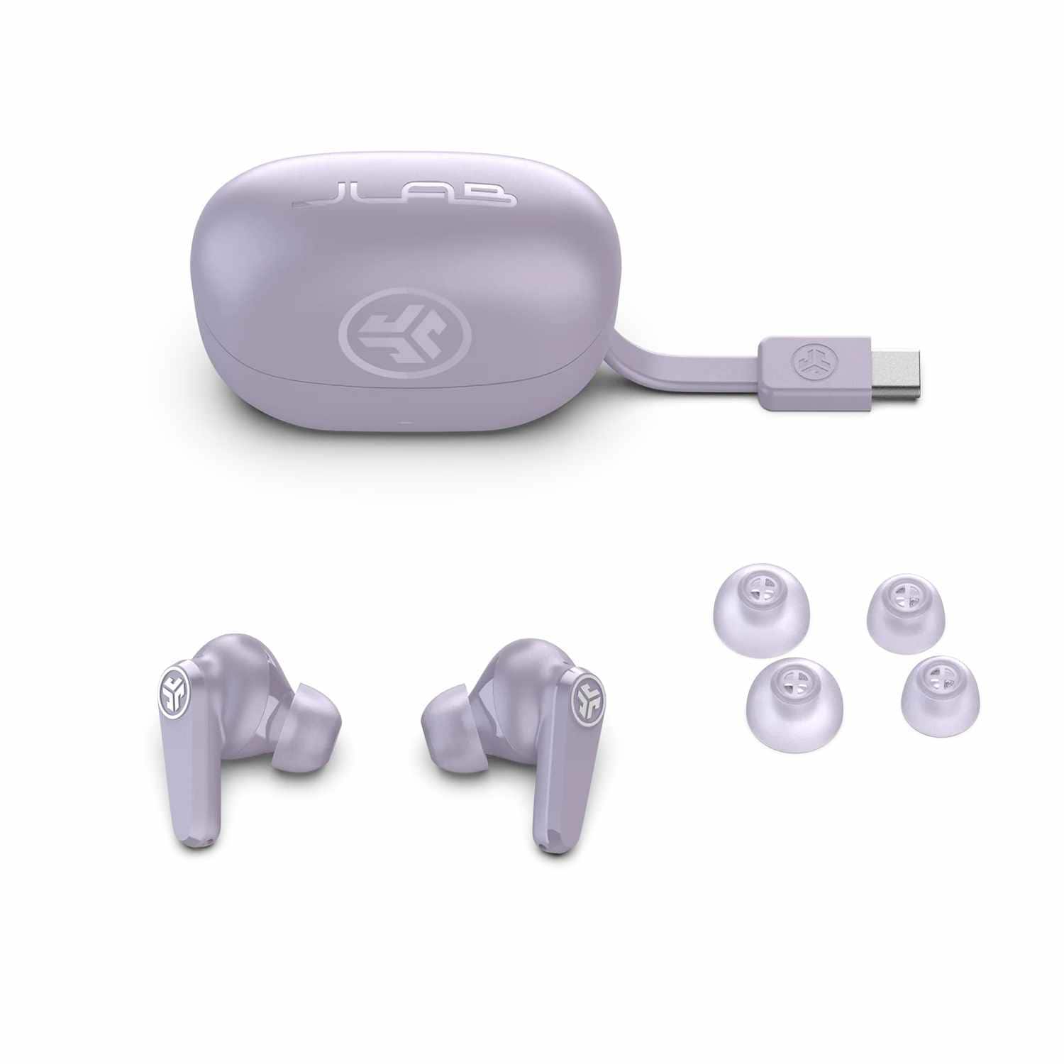 JLab Go Pods ANC True Wireless Earbuds Lilac