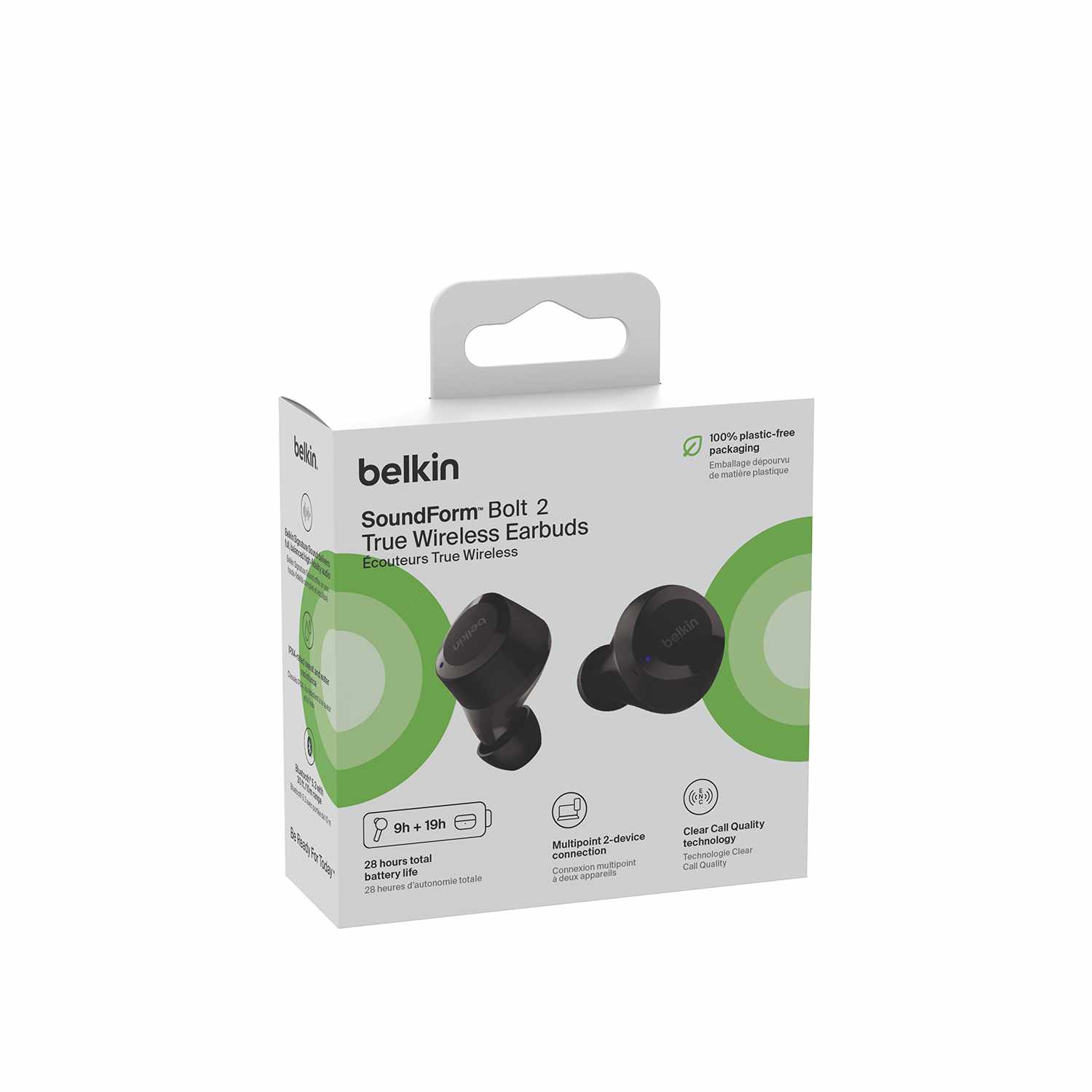 Belkin SoundForm Bolt 2 Wireless Earbuds Black