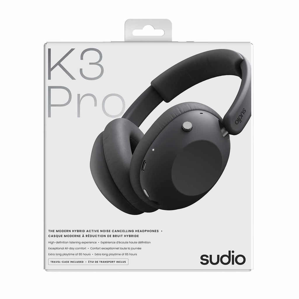 Sudio K3 Pro Over-Ear ANC Headphones Black