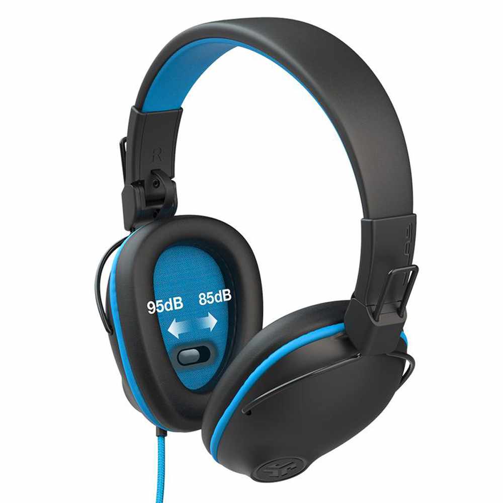 HJPRORBLU4 JBuddies Pro Wired Headphones (English Only Packaging) Black/Blue