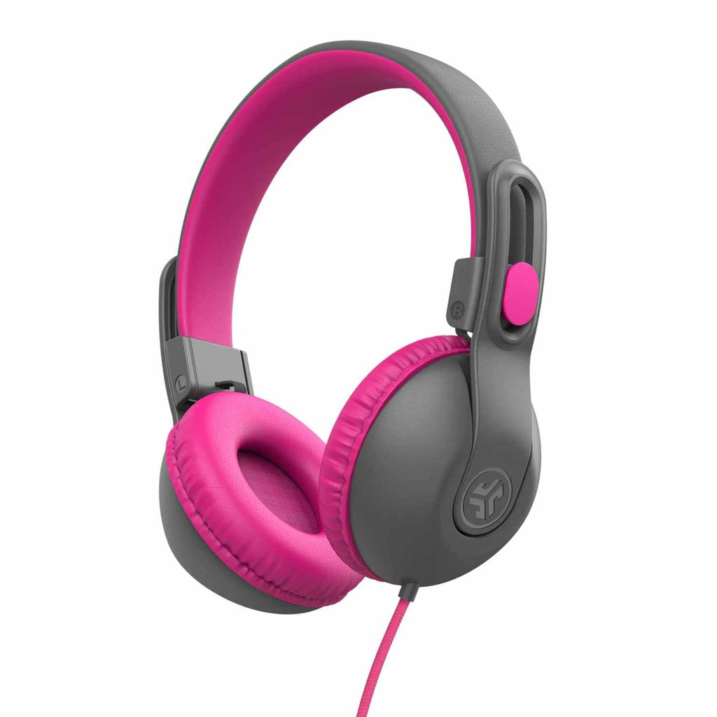 JLab JBuddies Studio 2 Wired Headphones Gray/Pink