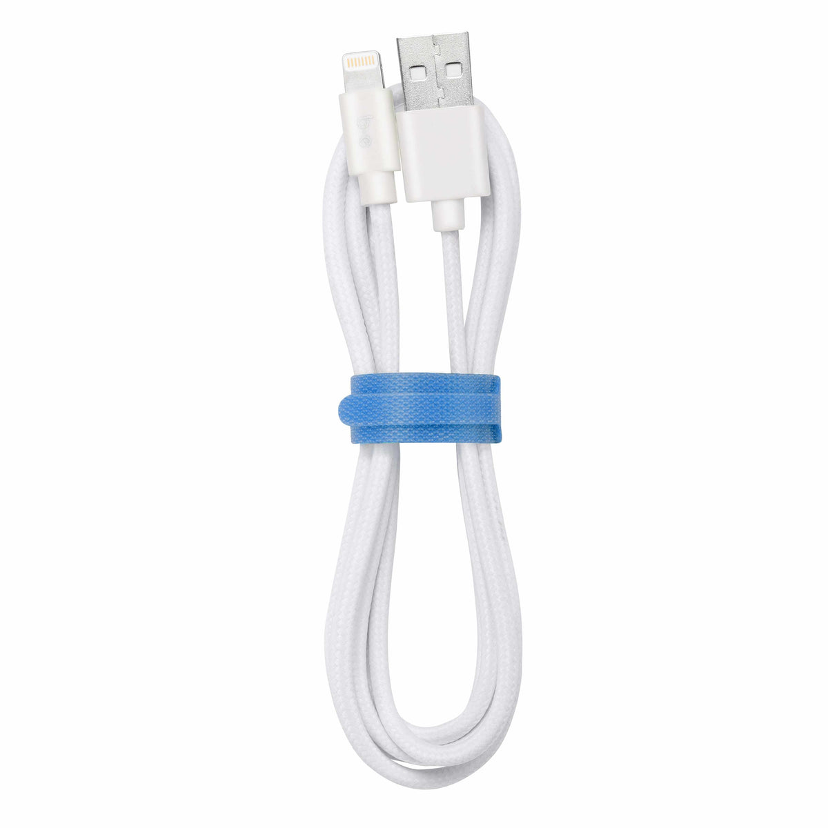 Blu Element Braided Charge/Sync Lightning to USB-A Cable 4ft White - GekkoTech