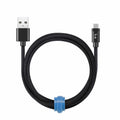 Blu Element Braided Charge/Sync USB-C to USB-A Cable 4ft Black - GekkoTech