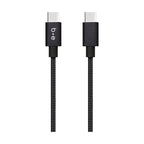 Blu Element Braided Charge/Sync USB-C to USB-C Cable 4ft Black 60W