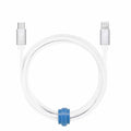Blu Element Braided Charge/Sync USB-C to Lightning Cable 4ft White - GekkoTech