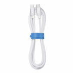 Blu Element Braided Charge/Sync USB-C to Lightning Cable 4ft White - GekkoTech