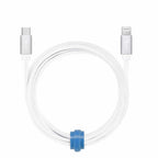 Blu Element Braided Charge/Sync USB-C to Lightning Cable 6ft White - GekkoTech