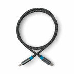 Nimble PowerKnit USB-C to USB-C 10ft 60W Power Delivery Fast Charge Cable Space Gray (Made from Certified Recyced Plastic and Aluminium)