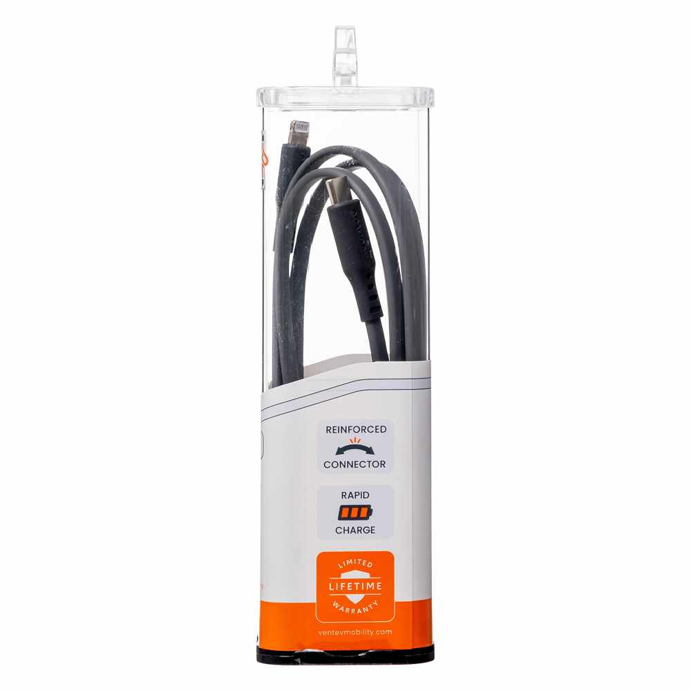 Ventev USB-C to Lightning Cable 3.3ft Gray