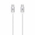 Blu Element Braided Charge/Sync USB-C to USB-C Cable 4ft White 60W