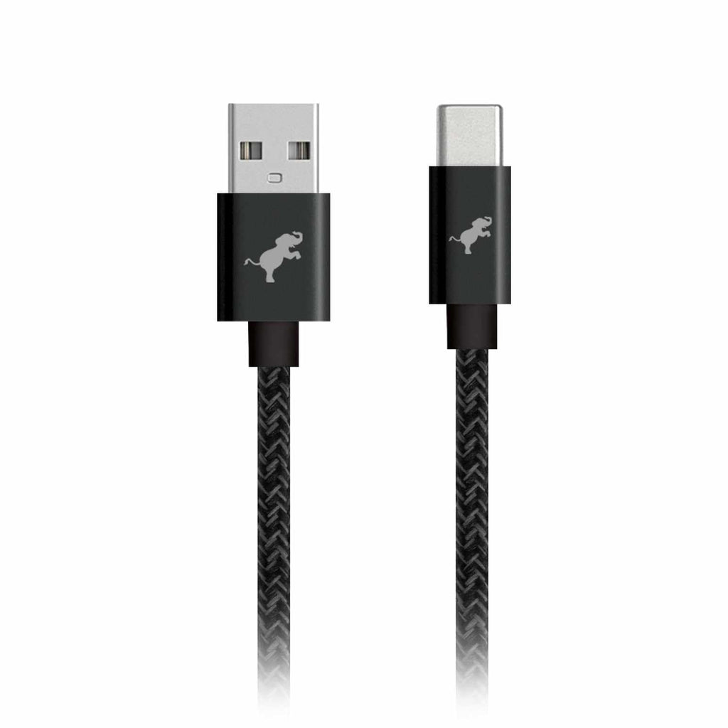 Nimble PowerKnit 1 meter USB-A to USB-C Black - GekkoTech