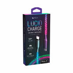 Helix/Retrak Lucid Charge LED USB-C to USB-C Cable 3.2ft  Multi-Color - GekkoTech
