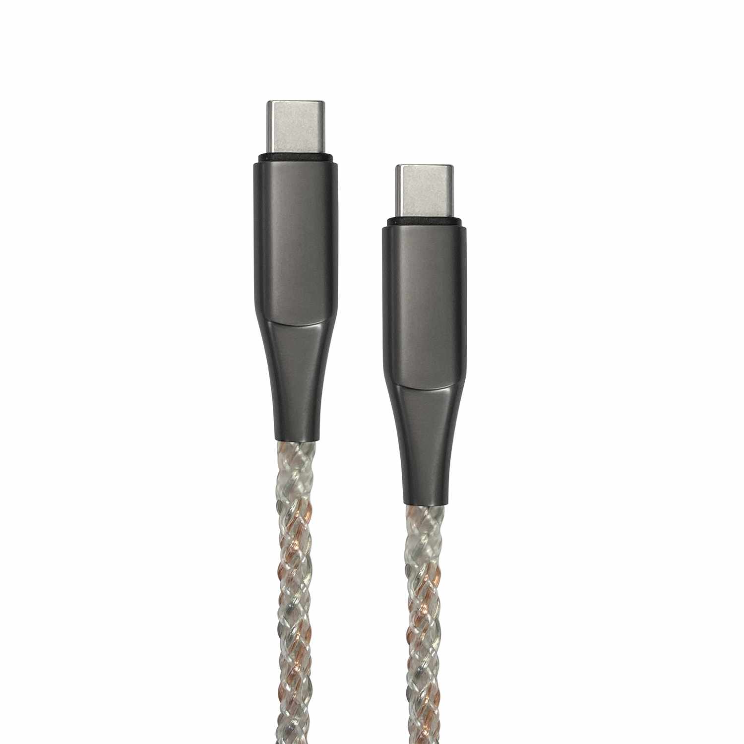 Helix/Retrak Lucid Charge LED 6' USB-C Cable Translucent
