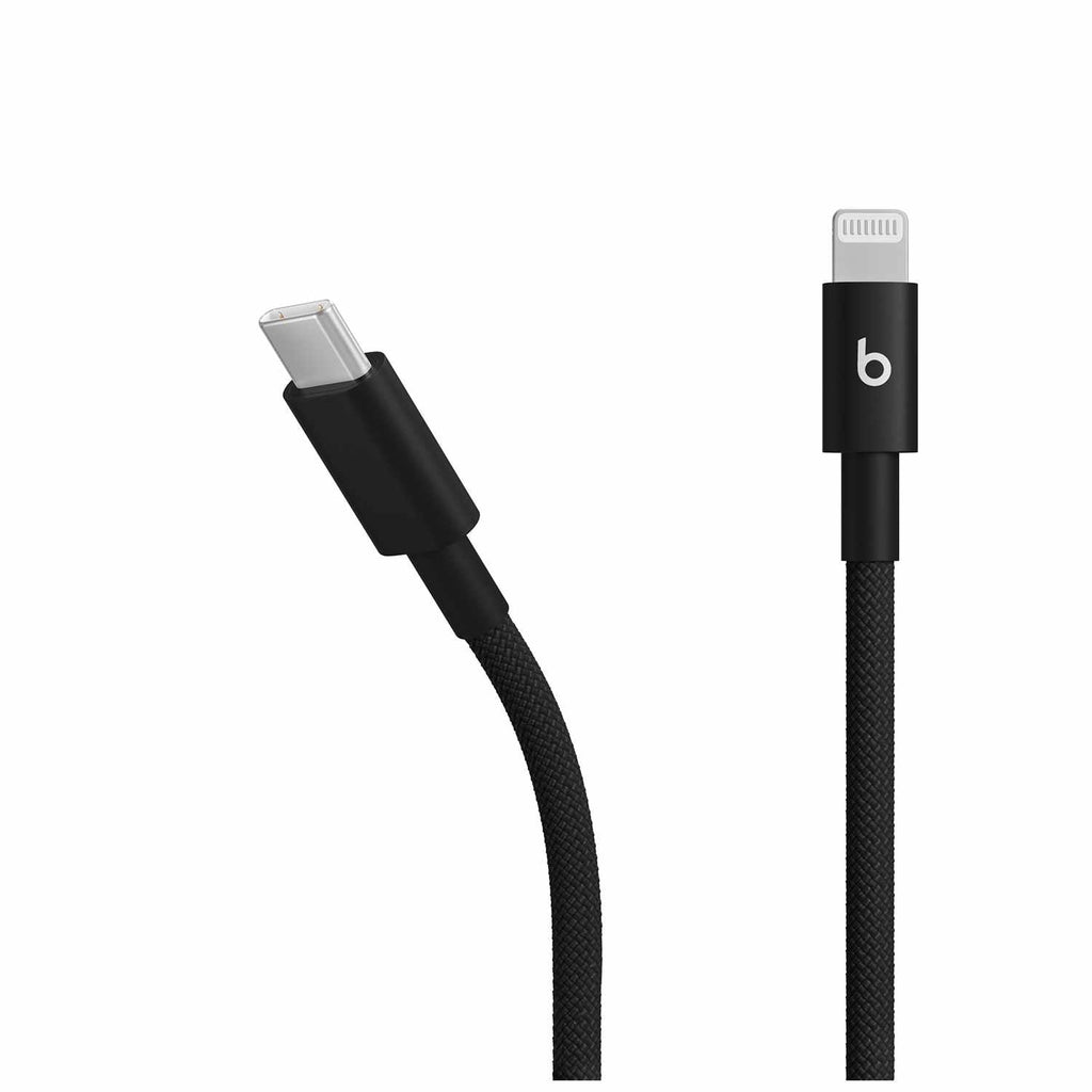 Beats by Dre USB-C to Lightning Woven Cable 5ft Bolt Black