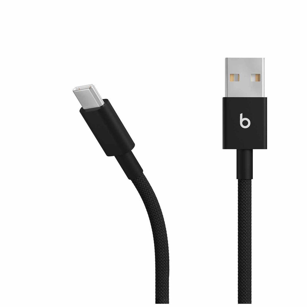 Beats by Dre USB-A to USB-C Woven Cable 5ft Bolt Black Two-Pack