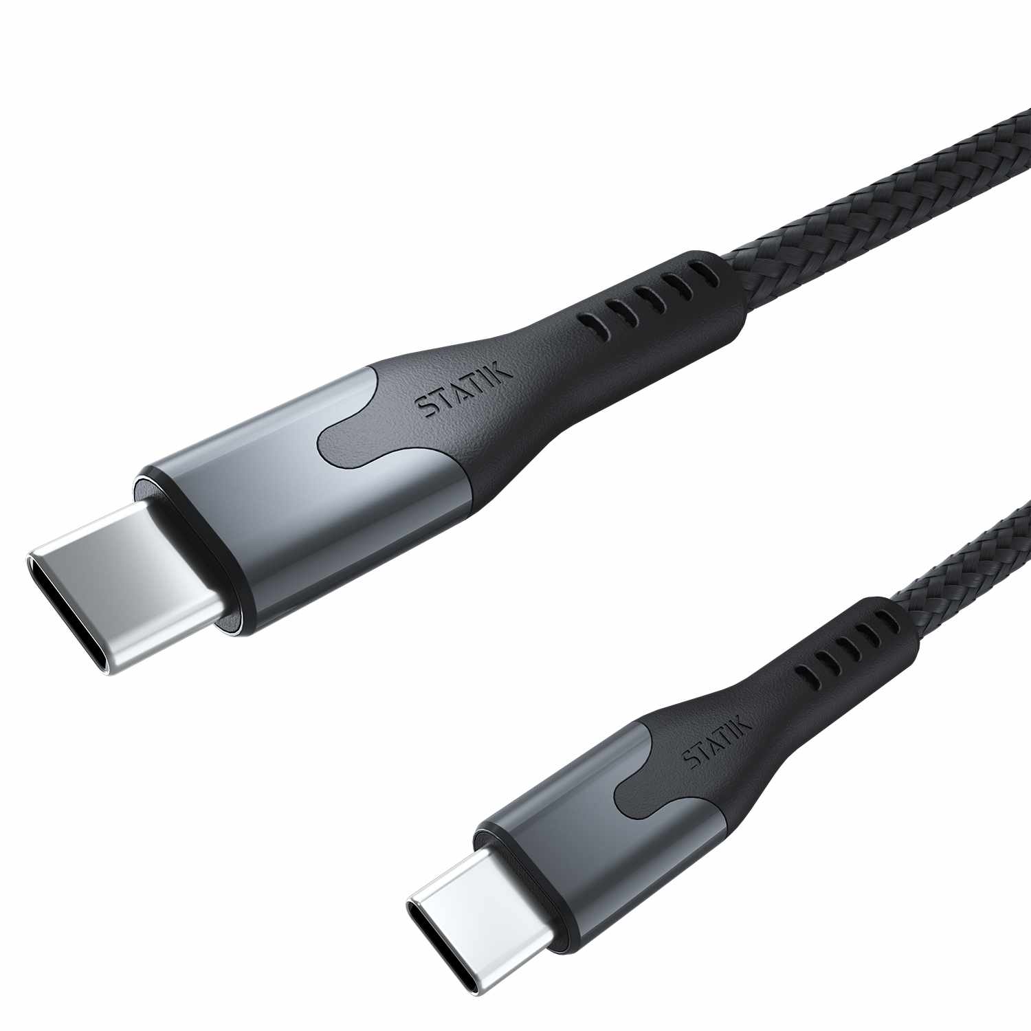 Blu Element SelfCoil Magnetic Cable USB-C to USB-C 4ft 100W Black