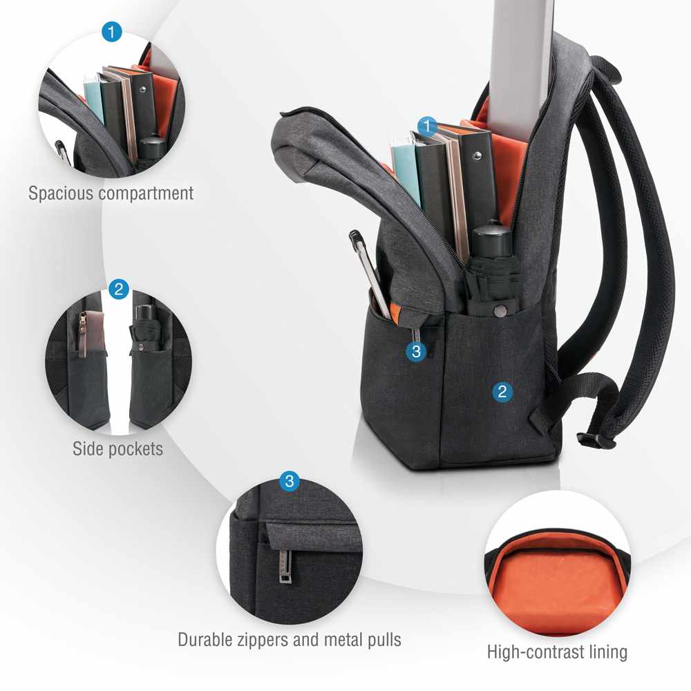 Everki Light Laptop Backpack Black up to 15.6 inch - GekkoTech