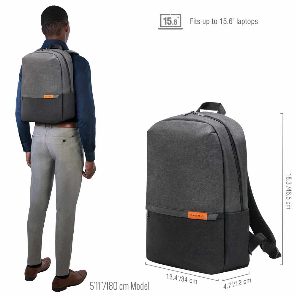 Everki Light Laptop Backpack Black up to 15.6 inch - GekkoTech