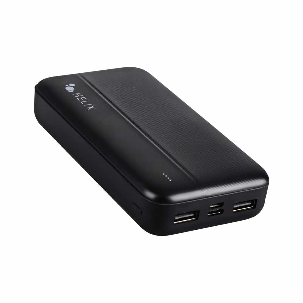 Helix/Retrak TurboVolt+ 16000 mAh Power Bank with USB-A and USB-C Ports Black