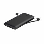 Belkin BoostCharge Plus Power Bank 10.000 mAh with integrated USB-C and Lightning cable Black