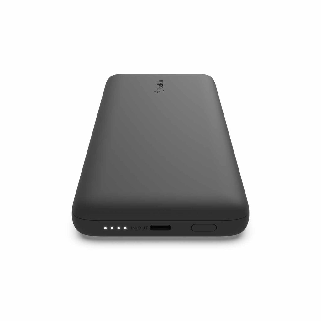 Belkin BoostCharge Plus Power Bank 10.000 mAh with integrated USB-C and Lightning cable Black