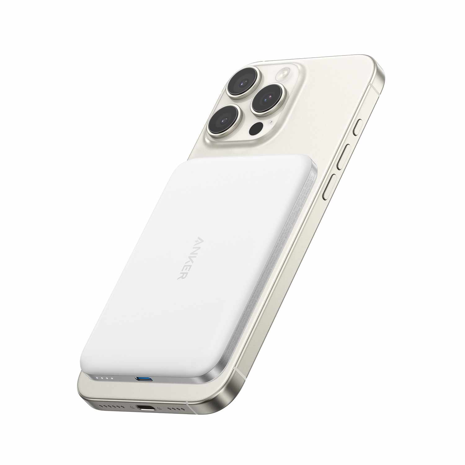 Anker Nano Slim Qi2 Wireless  Power Bank 5.000 mAh 15W White