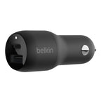 Belkin 37W Dual USB-C/USB-A Power Delivery PPS Car Charger Black