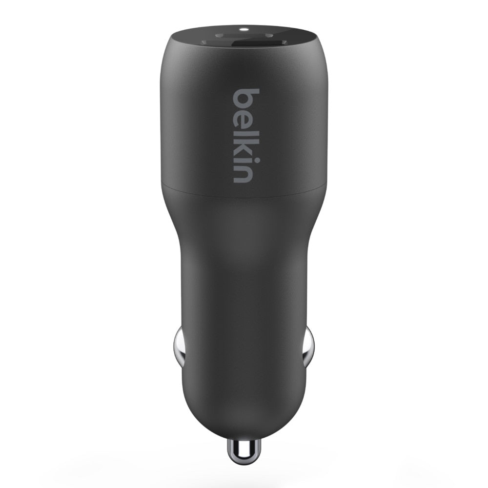 Belkin BoostCharge Car Charger 37W PD/PPS 2-Port USB-C/USB-A Black