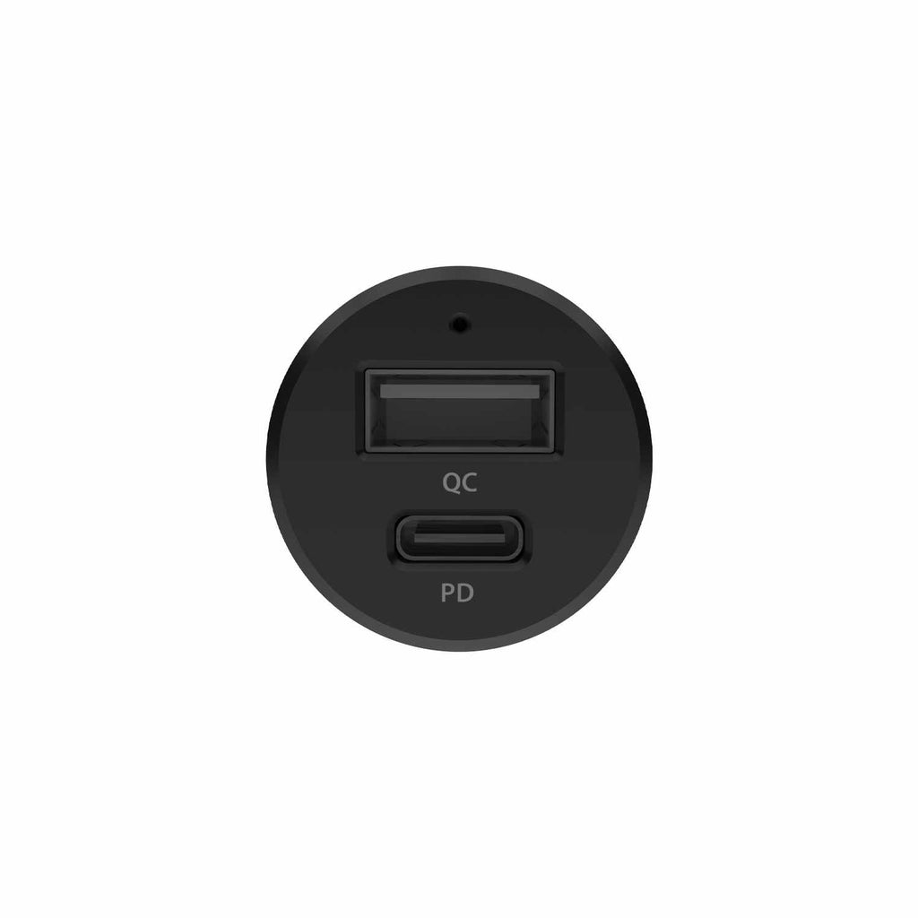 Blu Element 30W Dual Port Car Charger with Power Delivery/PPS Black