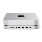 Satechi Stand & Hub For Mac Mini/Studio With NVMe SSD Enclosure Silver
