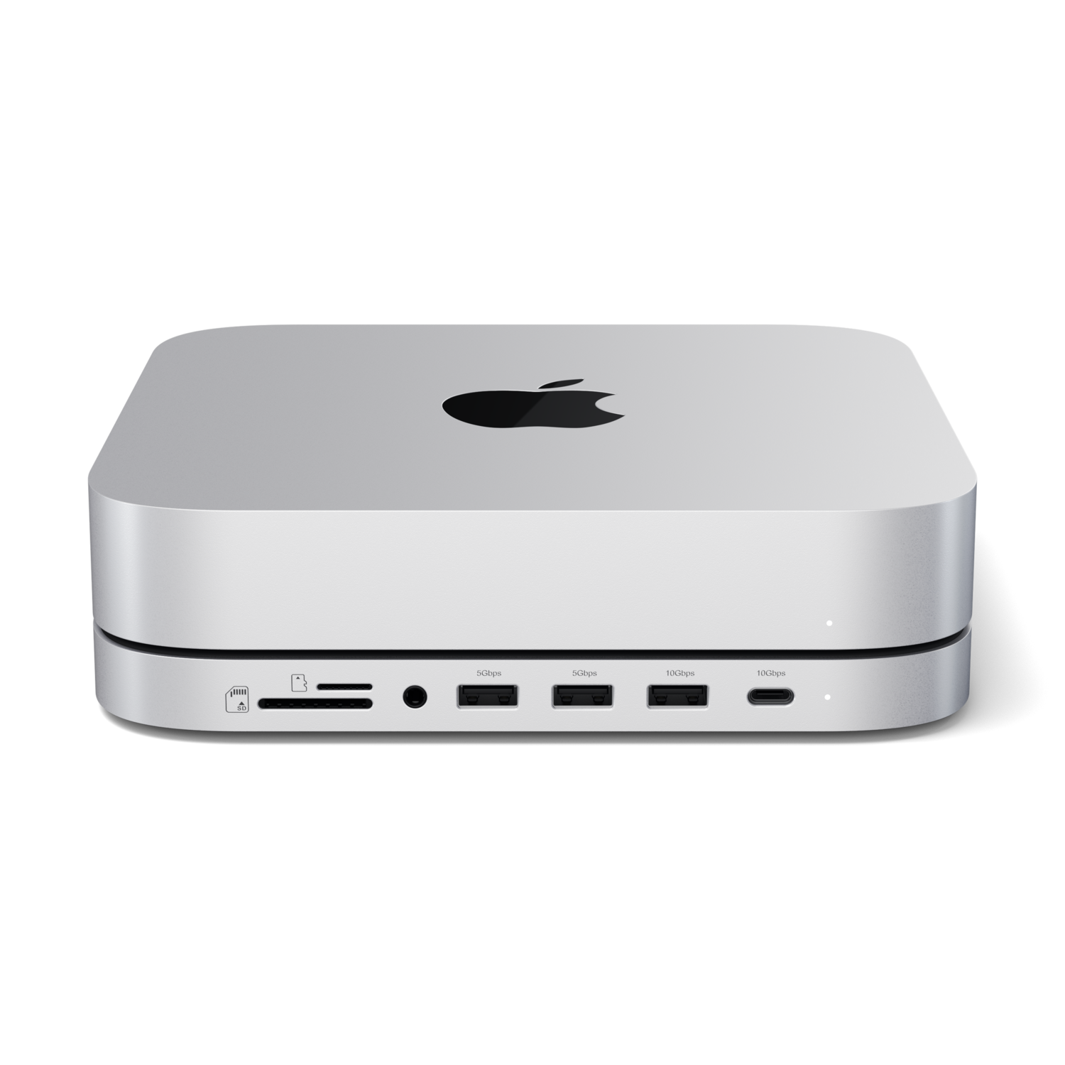 Satechi Stand & Hub For Mac Mini/Studio With NVMe SSD Enclosure Silver