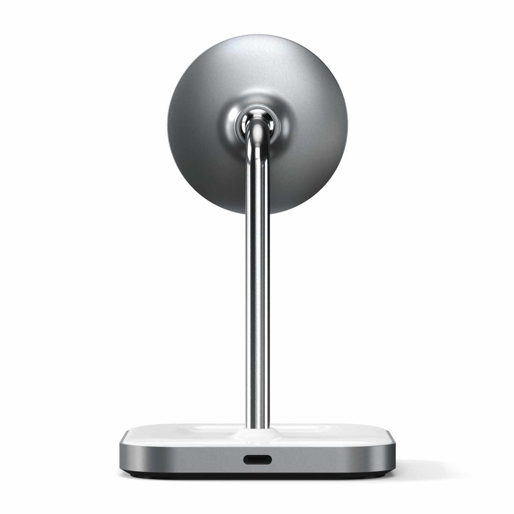 Satechi Qi Aluminum 2-in-1 Magnetic  Wireless Charging Stand Space Gray