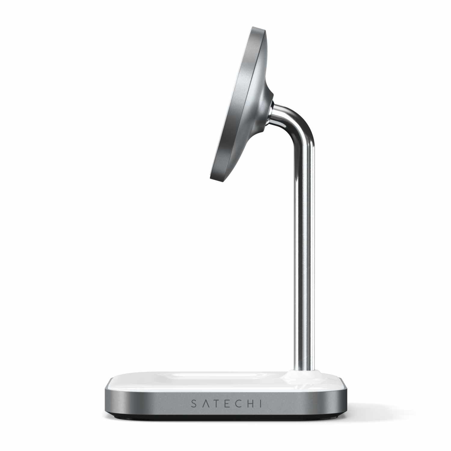 Satechi Qi Aluminum 2-in-1 Magnetic  Wireless Charging Stand Space Gray