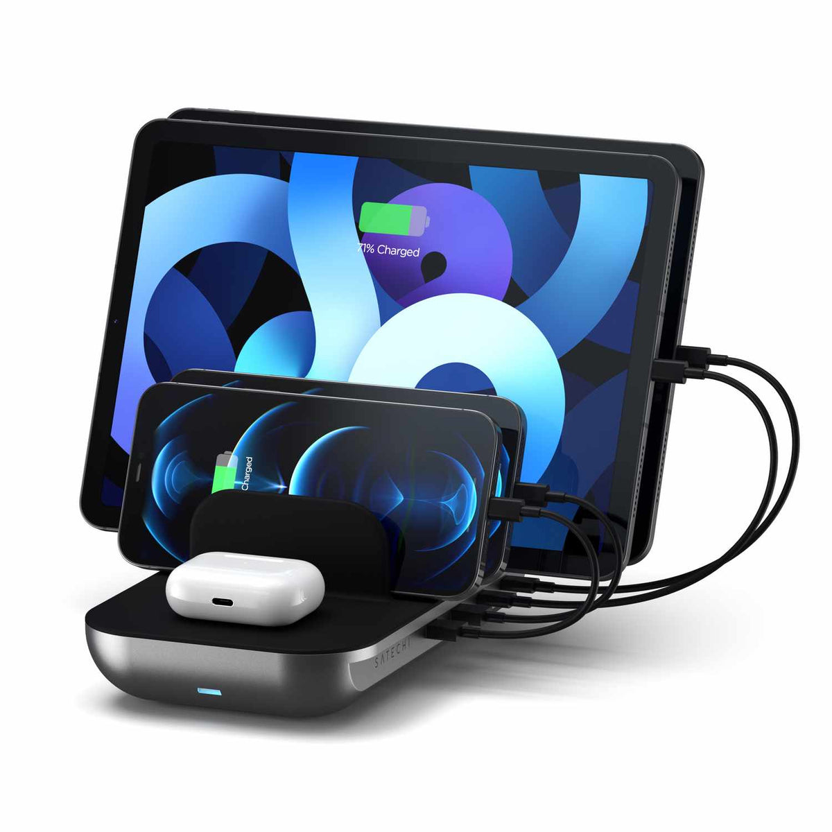 Satechi Dock5 Multi-Device Charging Station Silver