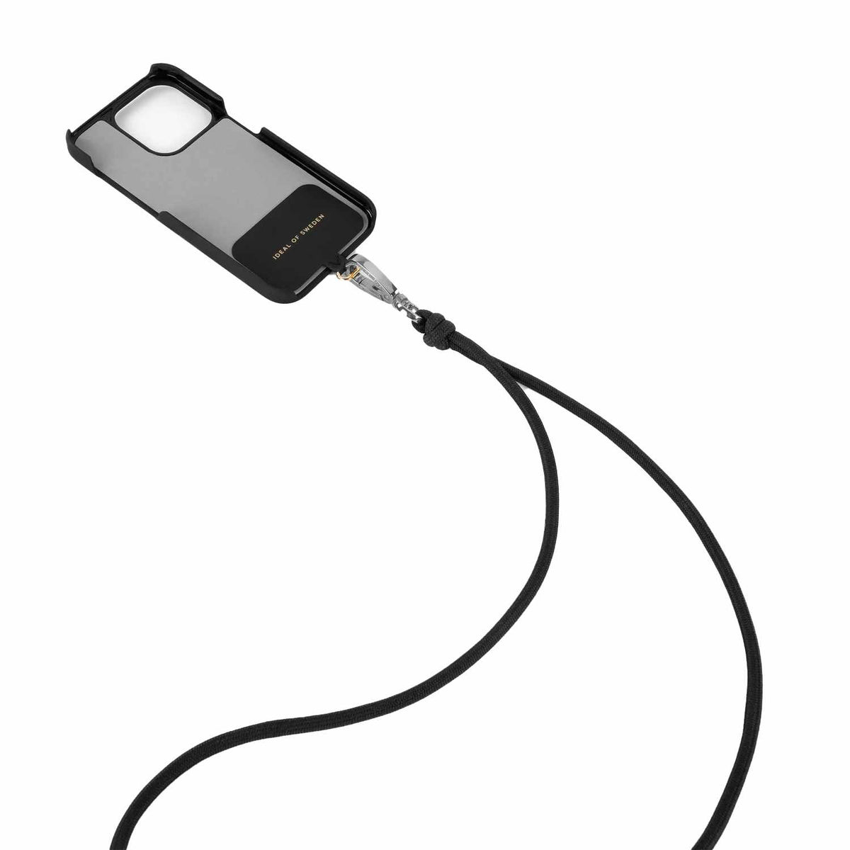 Ideal of Sweden Cord Phone Strap Universal Coal Black