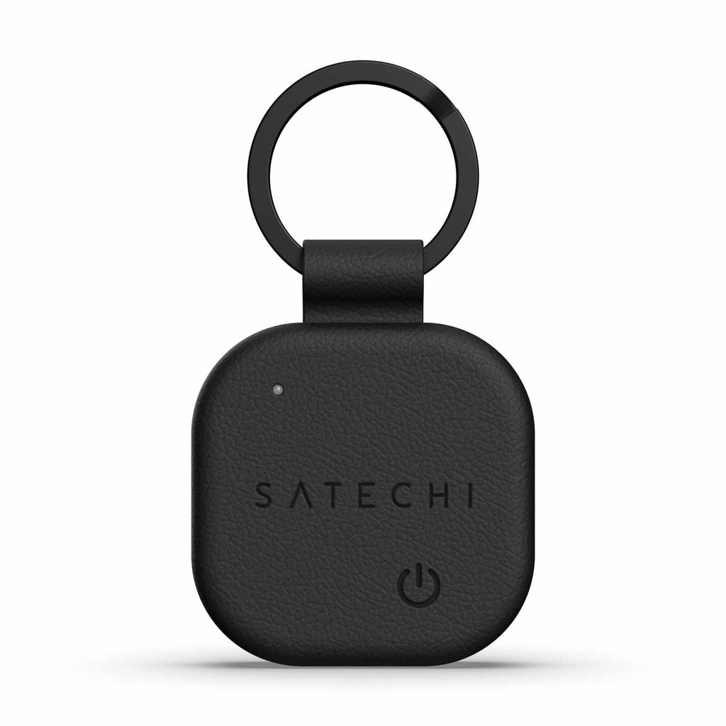 Satechi Vegan-Leather FindAll Keychain Black