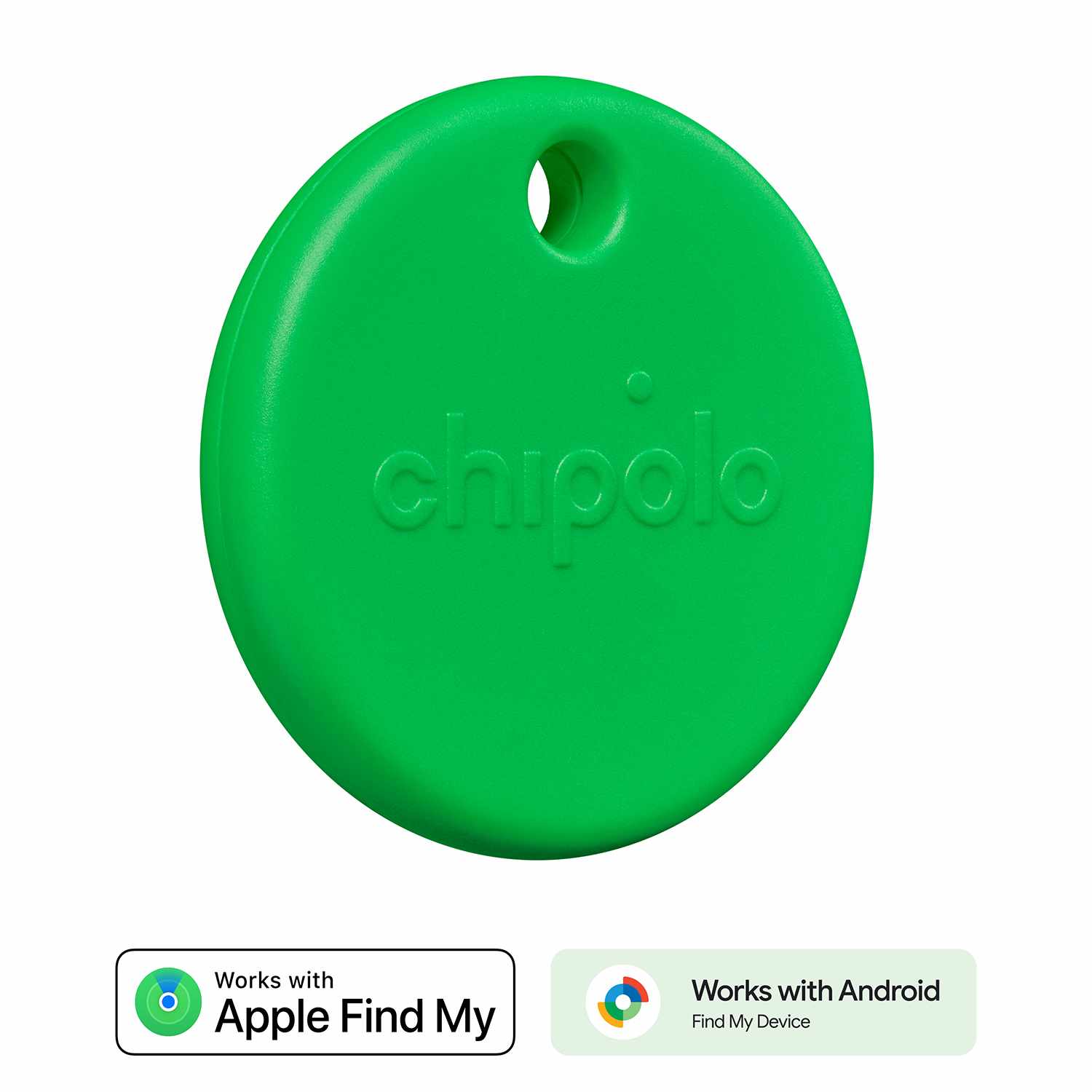 Chipolo POP Tracking Tag  (Works with Google’s Find My Device or Apple Find My) Green