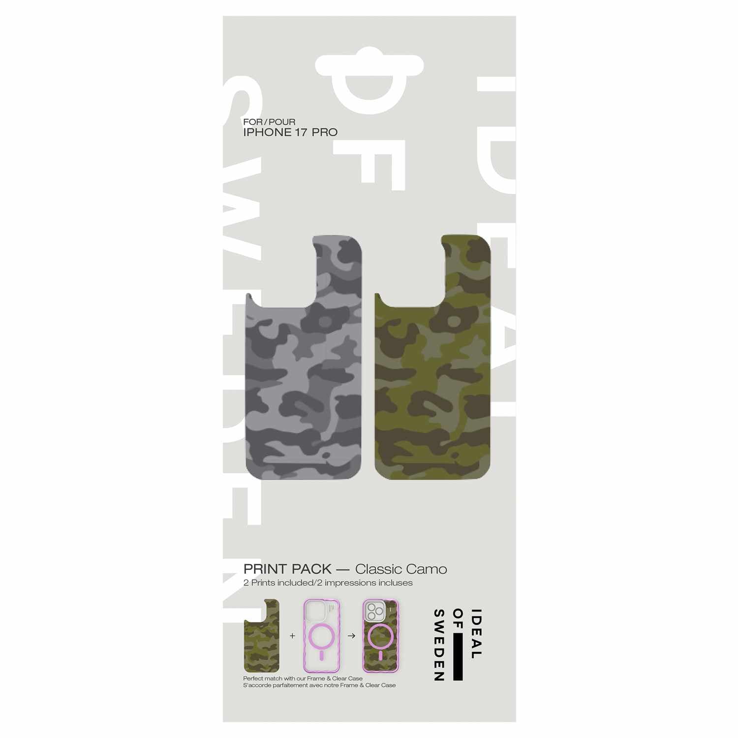 Ideal of Sweden Print Pack Classic Camo for iPhone 17 Pro
