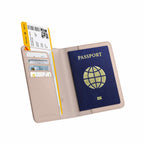 Satechi Vegan-Leather Passport Cover with Find My Desert Rose